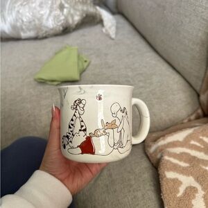 White Mug with Cartoon Characters